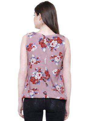 floral pleated blouson top - 16165859 - Standard Image - 3