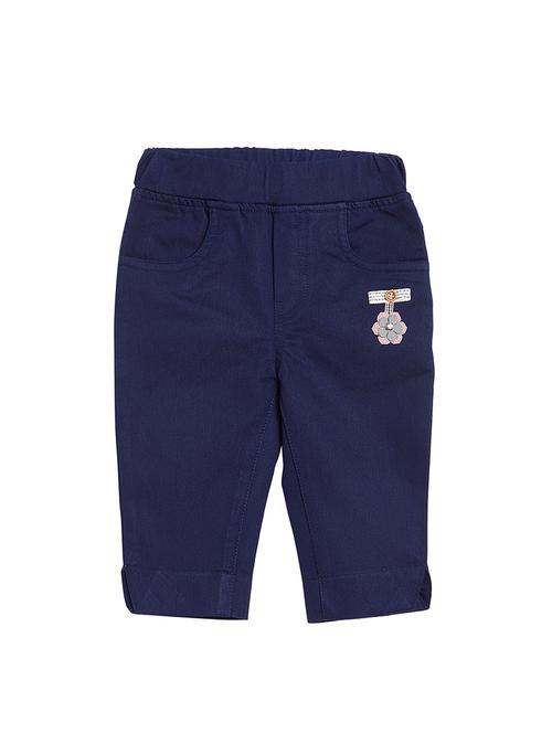 blue cotton blend three fourths - 16167462 - Standard Image - 1