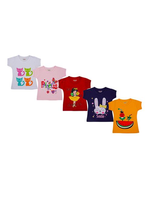 multi colored cotton regular tees & top - 16167799 - Standard Image - 1