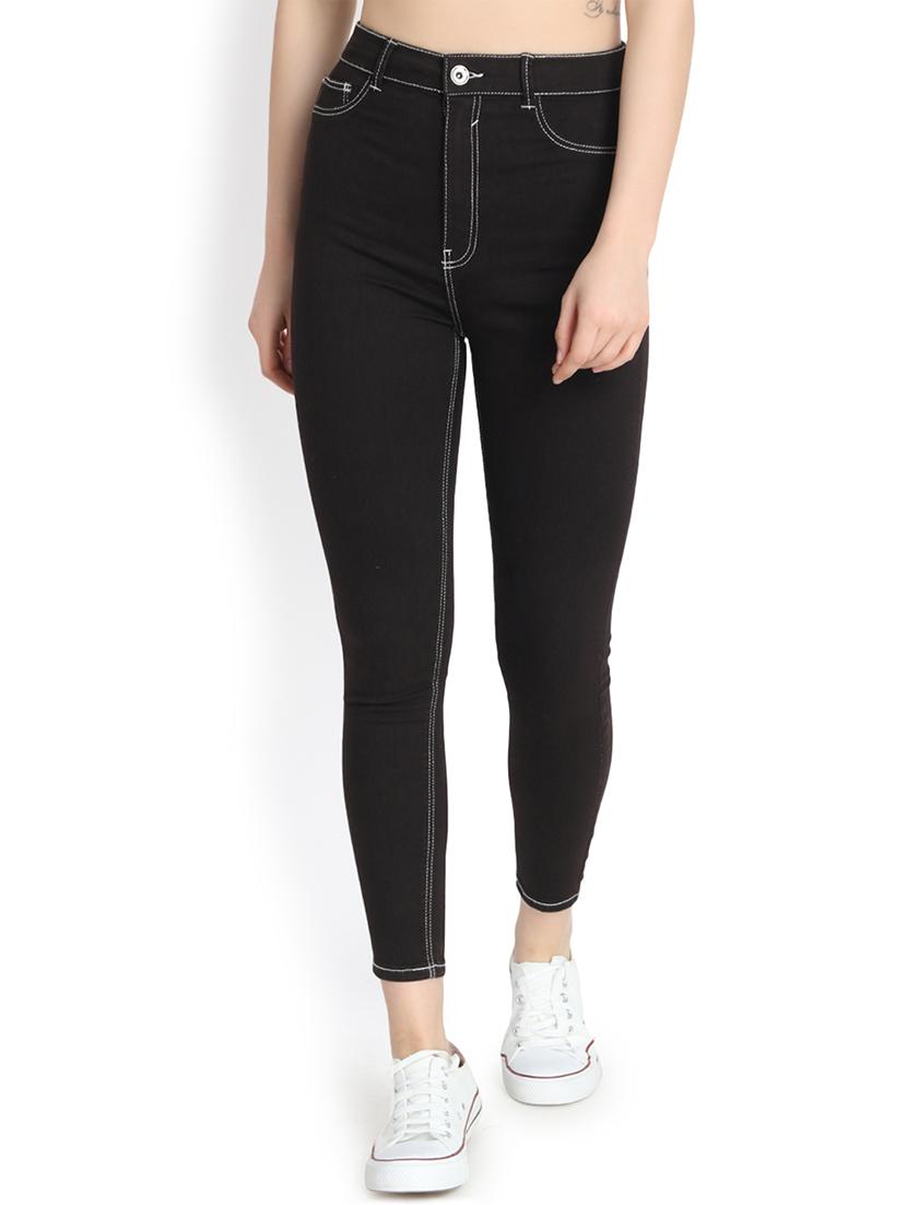 high rise skinny fit cropped jeans - 16168797 - Zoom Image - 1