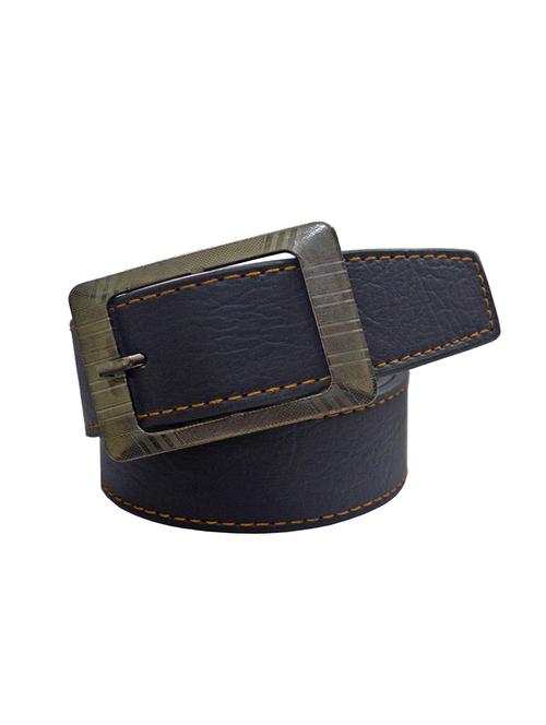 black leatherette belt - 16168827 - Standard Image - 1