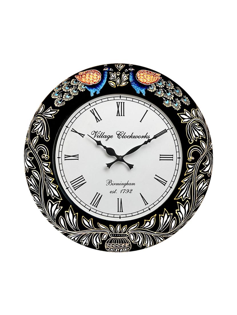 peacock painting analog wall clock - 16169114 - Zoom Image - 1