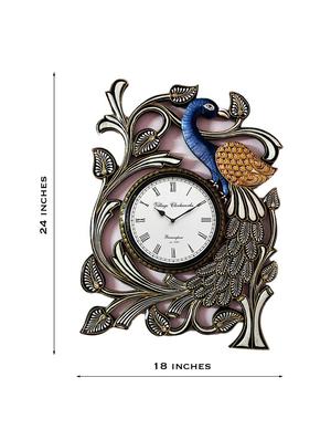 peacock analog wall clock - 16169127 - Standard Image - 2