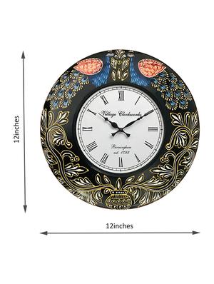 peacock painting analog wall clock - 16169162 - Standard Image - 2