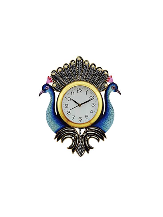 hand decorated peacock wall clock - 16169213 - Zoom Image - 1
