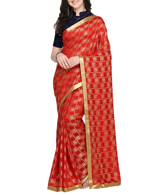 Conversational banarasi saree with blouse - 16169335 - Standard Image - 1