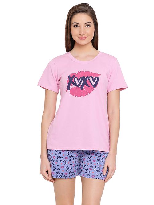 graphic print nightwear set - 16169998 - Standard Image - 1