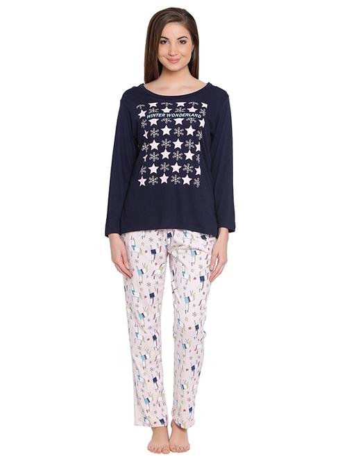 graphic print nightwear set - 16170002 - Standard Image - 1