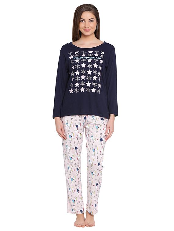 graphic print nightwear set - 16170002 - Zoom Image - 1