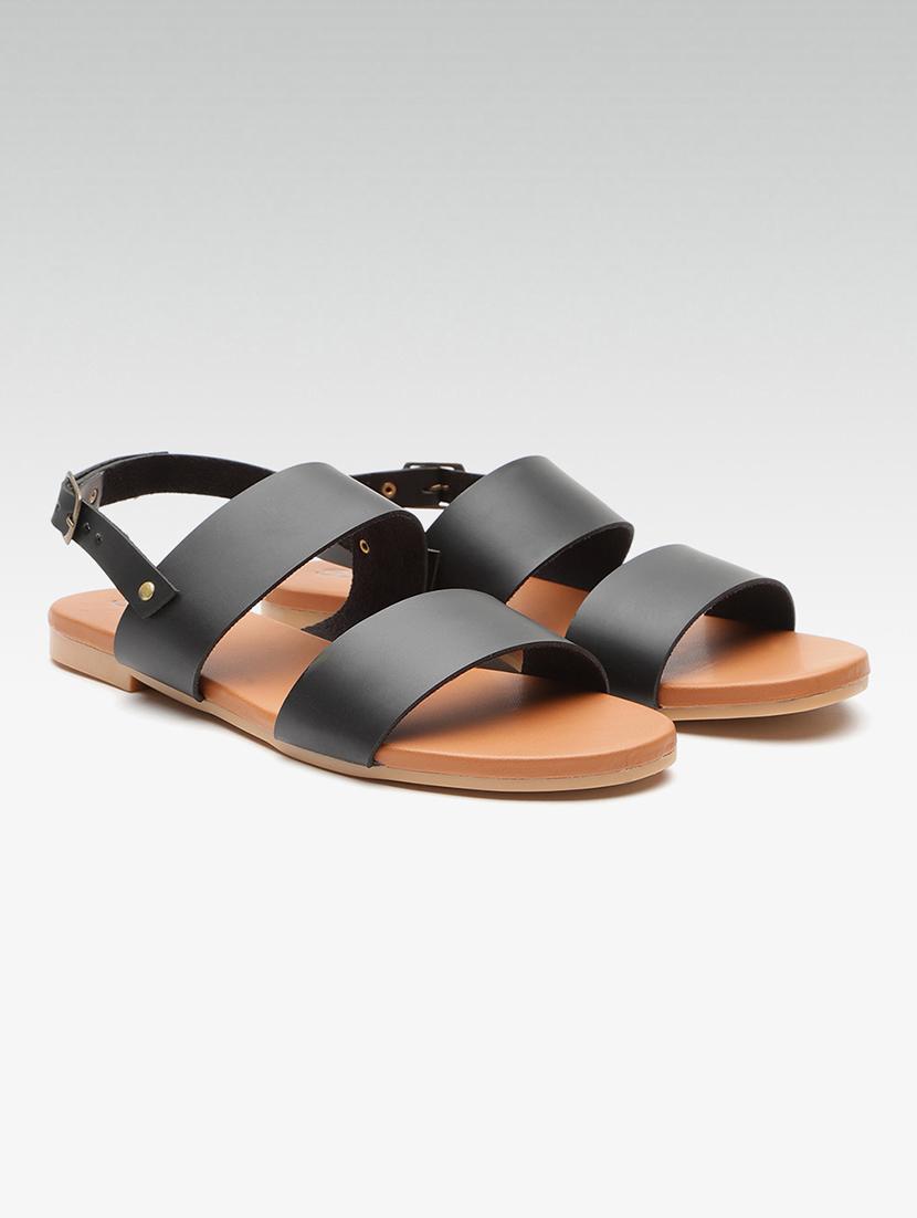 black back strap sandals - 16170218 - Zoom Image - 1