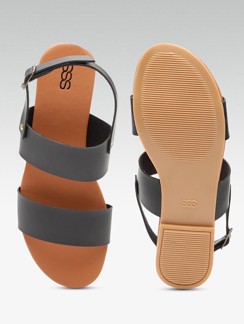 black back strap sandals - 16170218 - Zoom Image - 4
