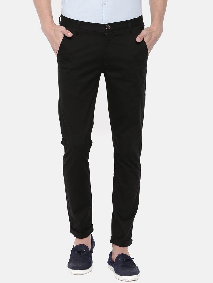 black solid chinos - 16170614 - Zoom Image - 1