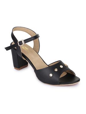 black ankle strap sandals - 16171104 - Standard Image - 2