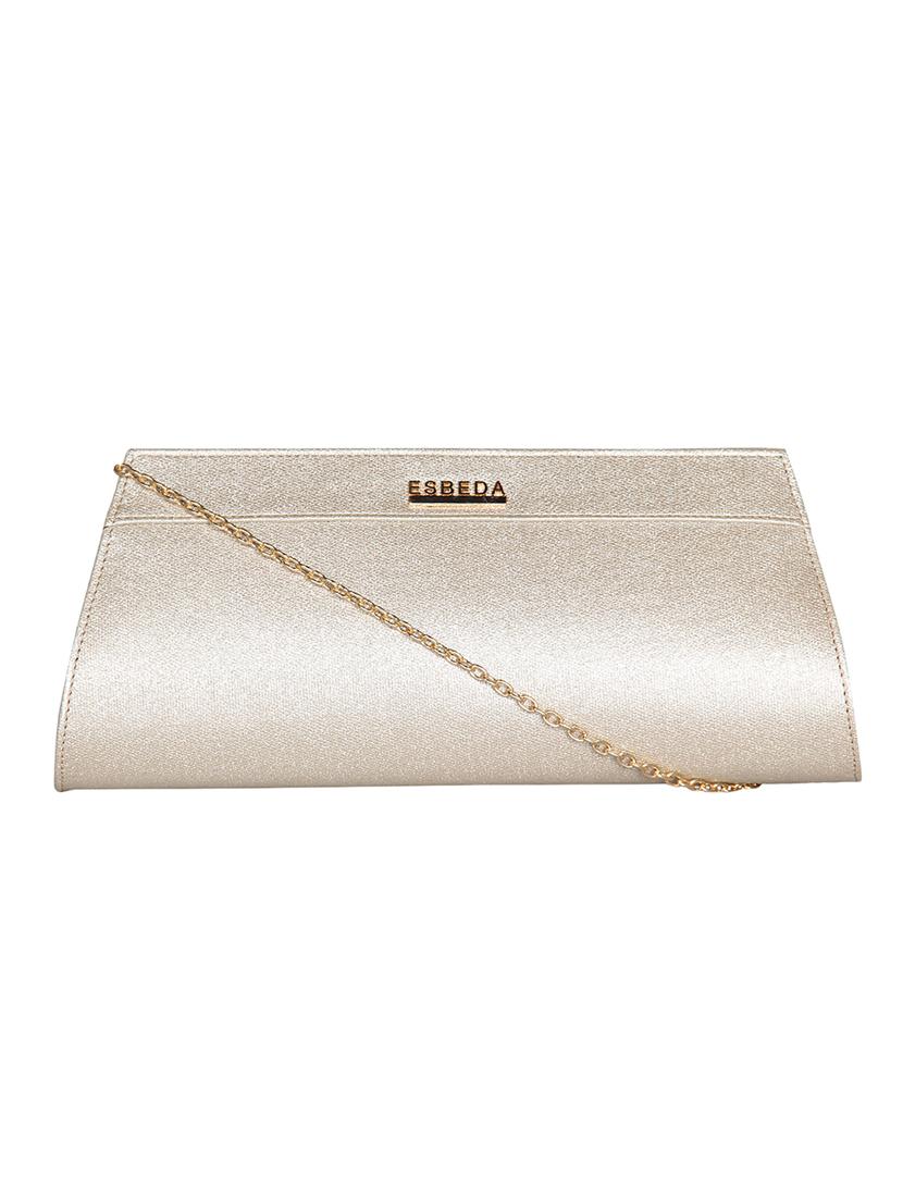 silver leatherette (pu) envelope clutch - 16171378 - Zoom Image - 1