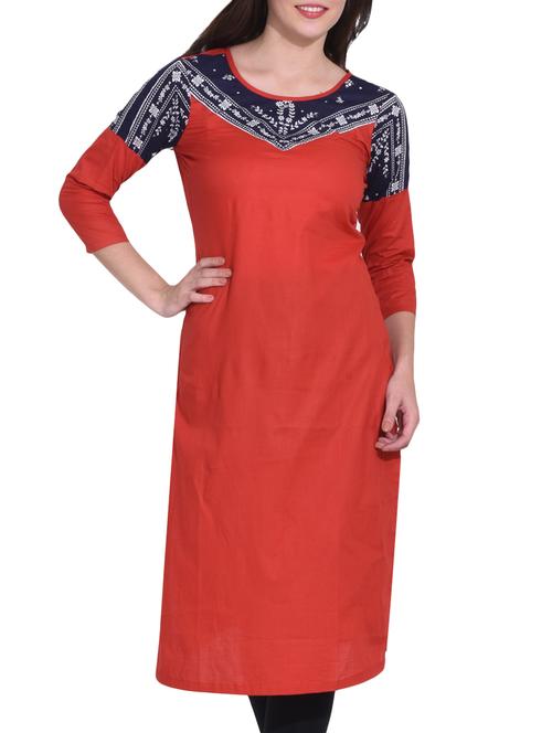 women's straight kurta - 16171632 -  Standard Image - 0