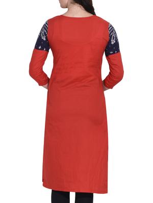 printed yoke kurta - 16171632 - Standard Image - 3