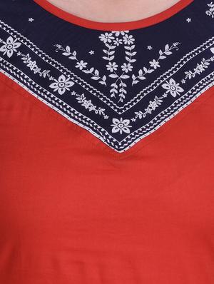 printed yoke kurta - 16171632 - Standard Image - 4