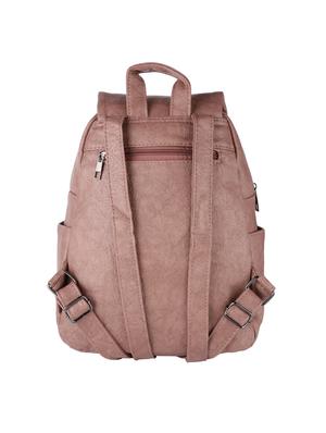brown leatherette (pu) regular backpack - 16172619 - Standard Image - 2