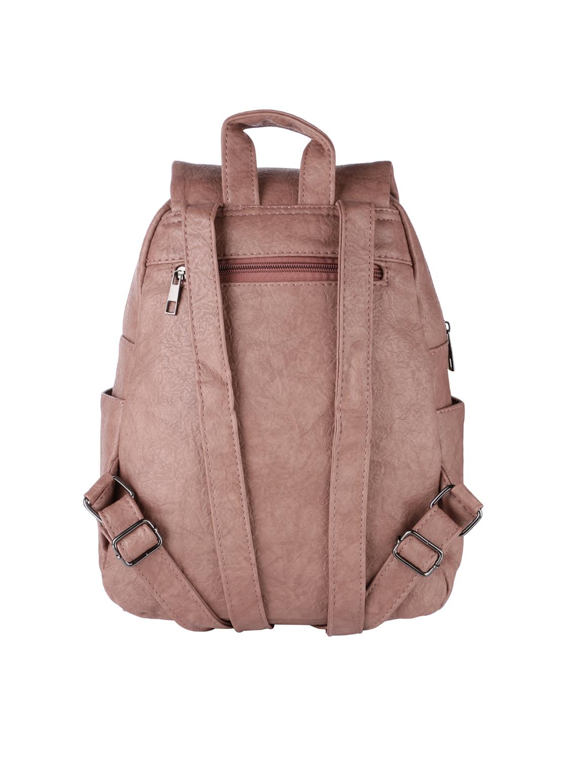 brown leatherette (pu) regular backpack - 16172619 - Zoom Image - 2