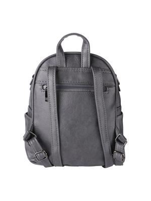 grey leatherette (pu) regular backpack - 16172623 - Standard Image - 2