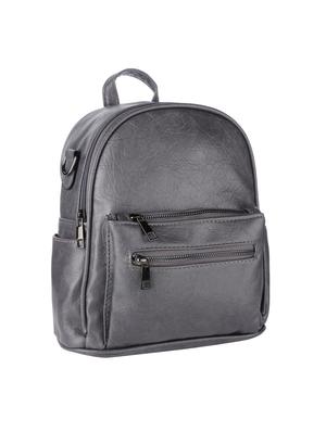 grey leatherette (pu) regular backpack - 16172623 - Standard Image - 4