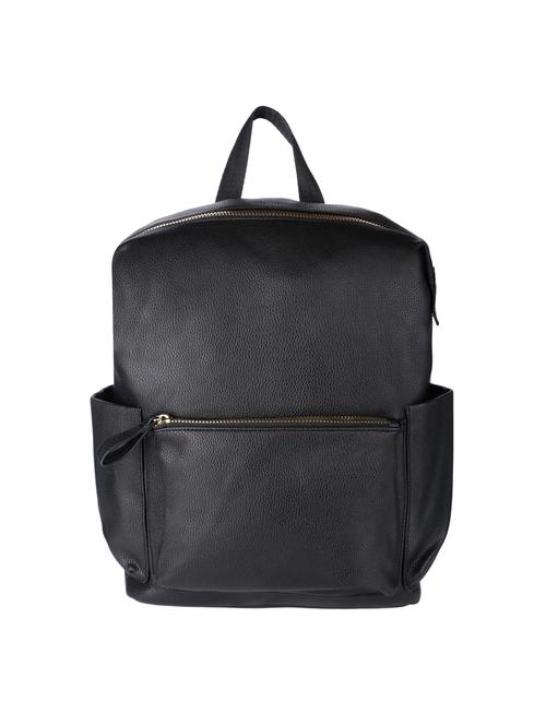 black leatherette (pu) regular backpack - 16172626 - Standard Image - 1