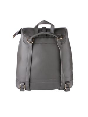 grey leatherette (pu) regular backpack - 16172628 - Standard Image - 2