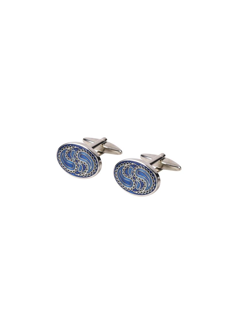 blue metal cufflink - 16173448 - Zoom Image - 1