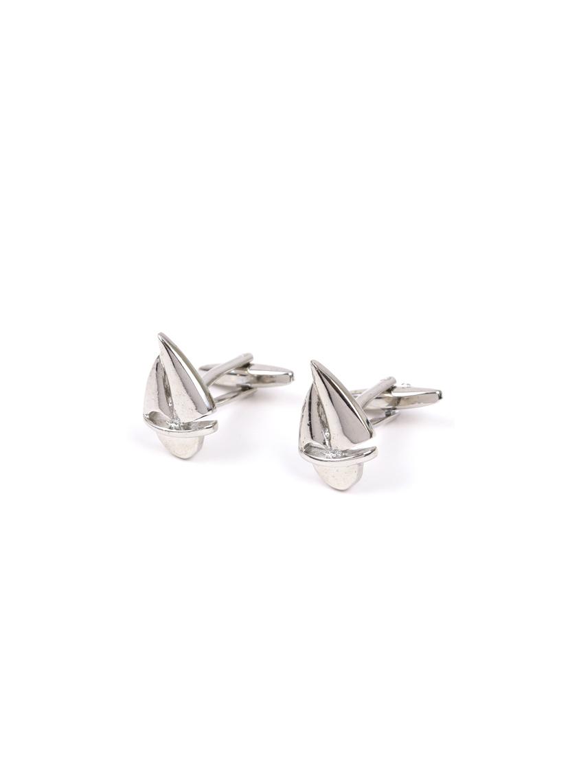 silver metal cufflink - 16173469 - Zoom Image - 1