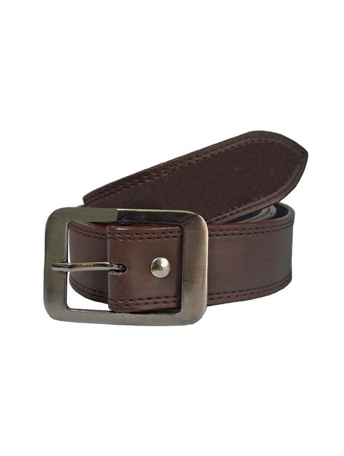 brown leatherette belt - 16173975 - Standard Image - 1