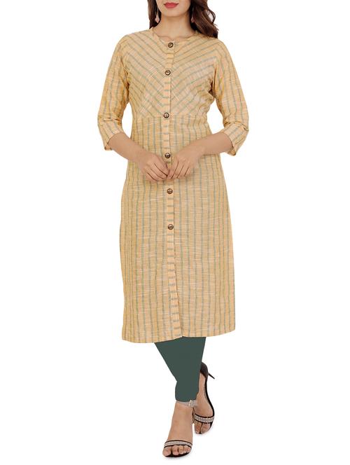 striped straight kurta - 16174124 - Standard Image - 1