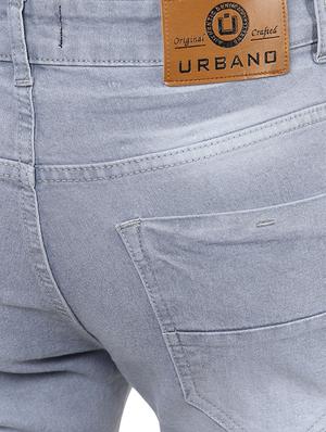 grey cotton blend biker denim - 16174727 - Standard Image - 4