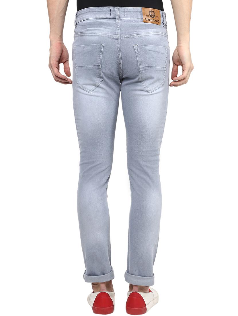 grey cotton blend biker denim - 16174727 - Zoom Image - 3