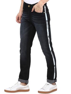black cotton blend light washed jeans - 16174728 - Standard Image - 2