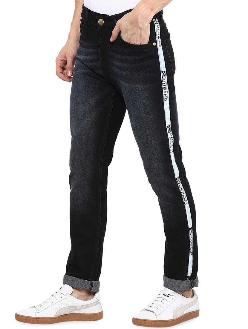 black cotton blend light washed jeans - 16174728 - Zoom Image - 2