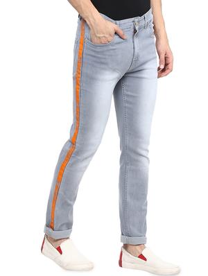 grey cotton blend heavy washed jeans - 16174729 - Standard Image - 2