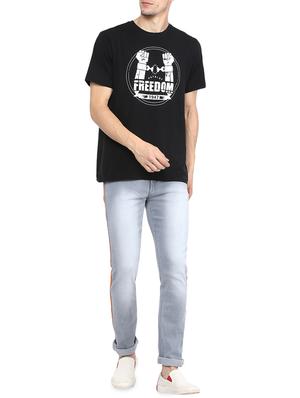 grey cotton blend heavy washed jeans - 16174729 - Standard Image - 4