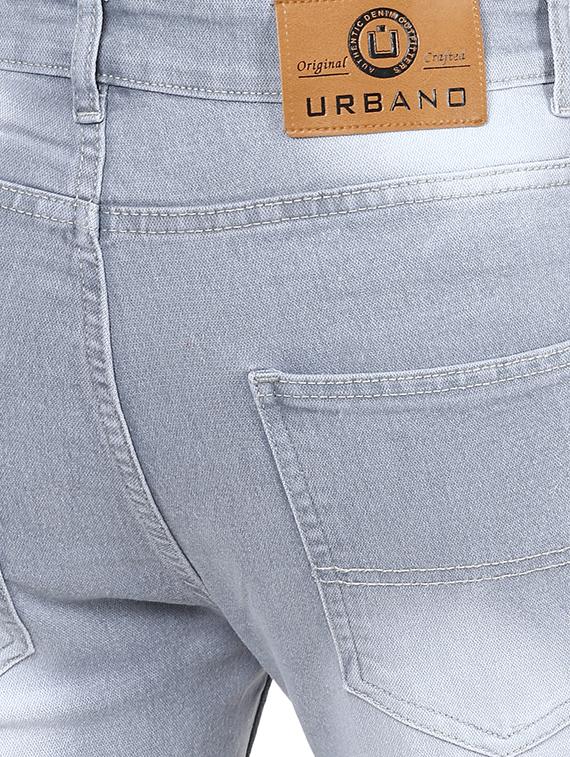 grey cotton blend heavy washed jeans - 16174729 - Zoom Image - 5