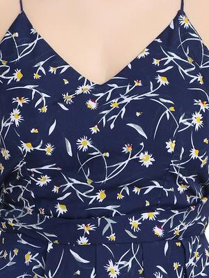 fit & flare printed dress - 16176036 - Standard Image - 4