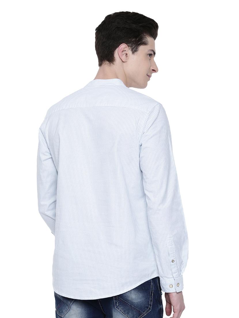 blue striped short kurtas - 16176062 - Zoom Image - 3