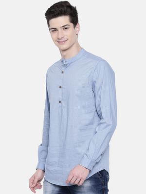 blue printed short kurtas - 16176065 - Standard Image - 2