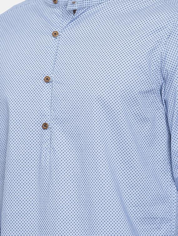 blue printed short kurtas - 16176065 - Zoom Image - 5