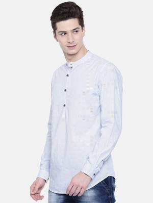 white printed short kurtas - 16176066 - Standard Image - 2