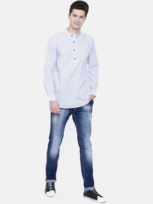 white printed short kurtas - 16176066 - Standard Image - 4