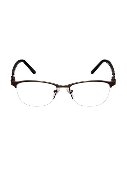 half rim oval eyeglasses - 16177109 - Standard Image - 1