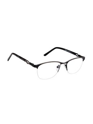 half rim oval eyeglasses - 16177110 - Standard Image - 2