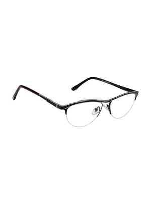 cardon gunmetal cateye half rim eyeglasses - 16177125 - Standard Image - 2