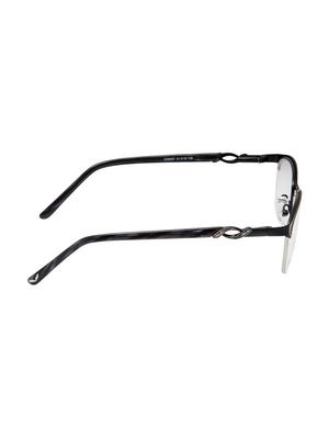 cardon matte black oval half rim eyeglasses - 16177249 - Standard Image - 3