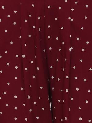 turn up hem polka dots trousers - 16178150 - Standard Image - 4