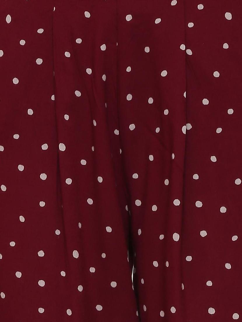 turn up hem polka dots trousers - 16178150 - Zoom Image - 4